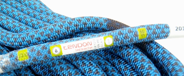 クライミングロープ アンビション 10.0mm 60ｍ ブルー TENDON（テンドン） クライミング用品の通販専門店 クライミングドットコム
